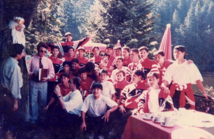 Các cầu thủ đội tuyển Việt Nam trong chuyến tập huấn tại Đức năm 1996